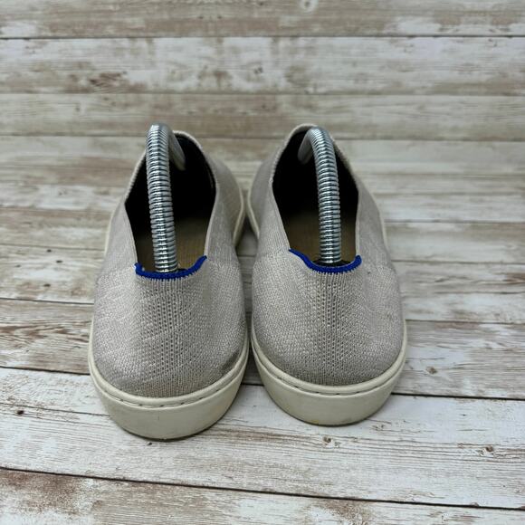 Rothy's The Original Ivory Houndstooth Gray Loafer Slip On Shoes Women's Size 10 - Picture 4 of 7